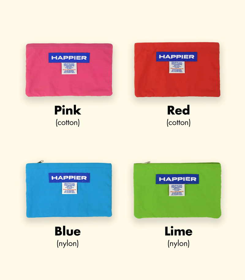 Happier Label Pouch - Medium
