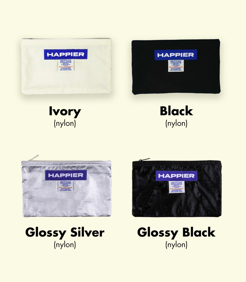 Happier Label Pouch - Medium