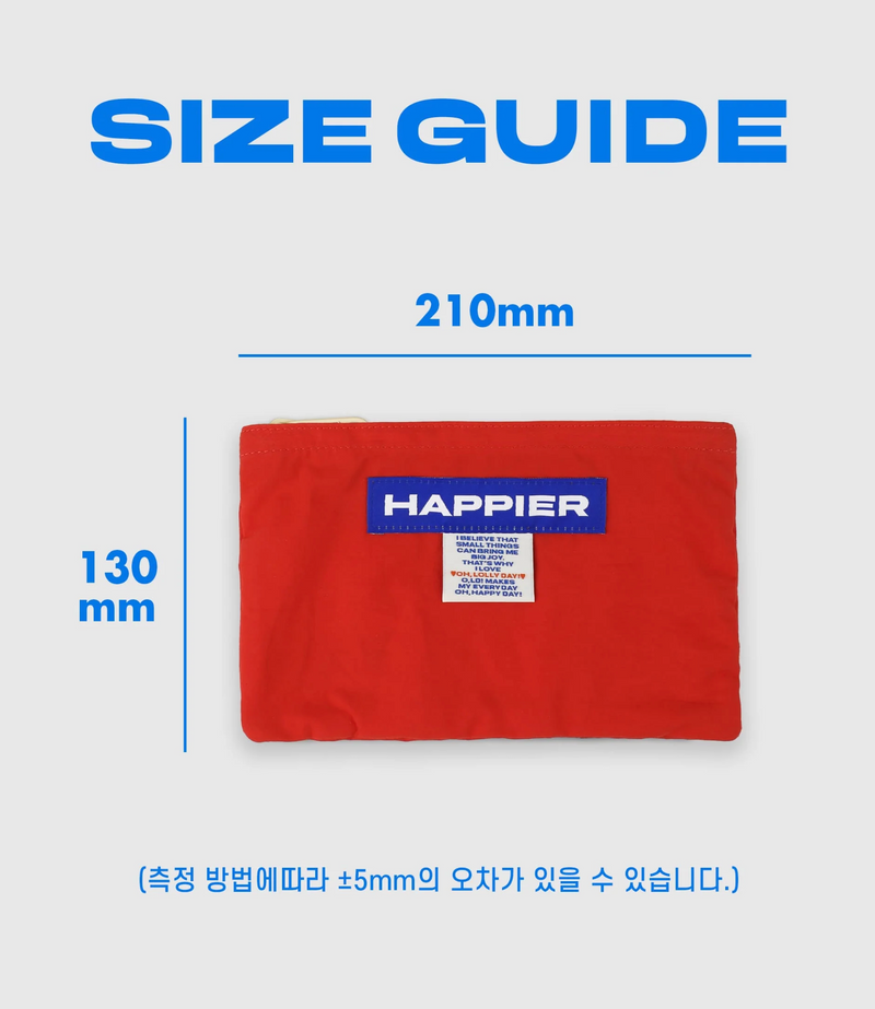 Happier Label Pouch - Medium