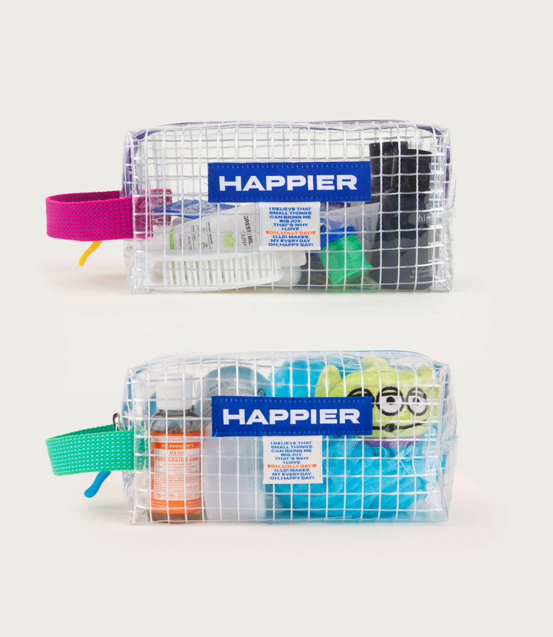 Happier Label Clear Brick Pouch
