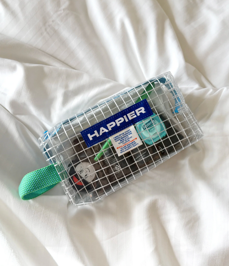 Happier Label Clear Brick Pouch
