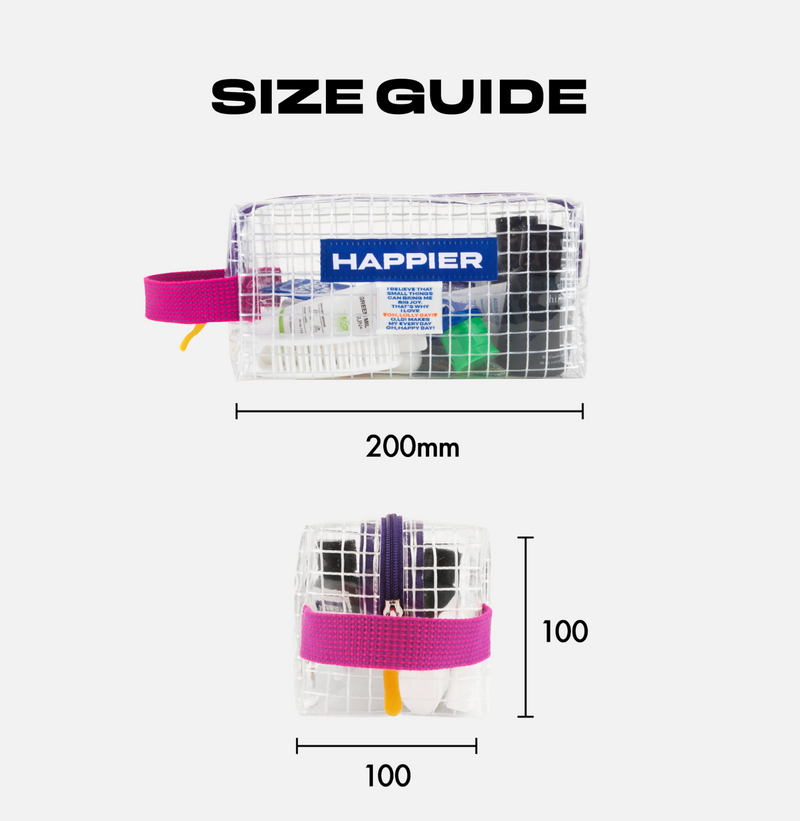 Happier Label Clear Brick Pouch