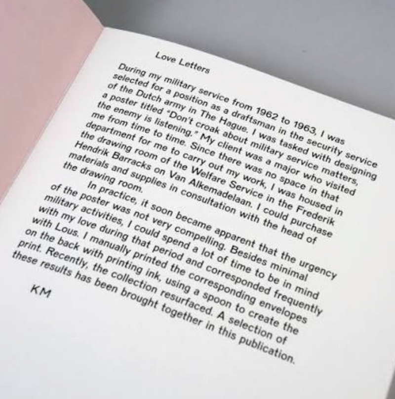 Love Letters by Karel Martens