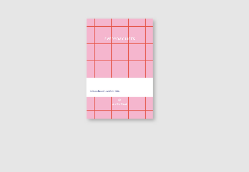 Listbloc Pink Checkered Notepad