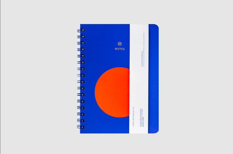 Colour Block Spiral Lined Notebook