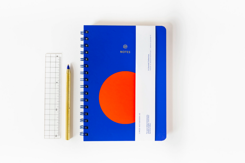 Colour Block Spiral Lined Notebook
