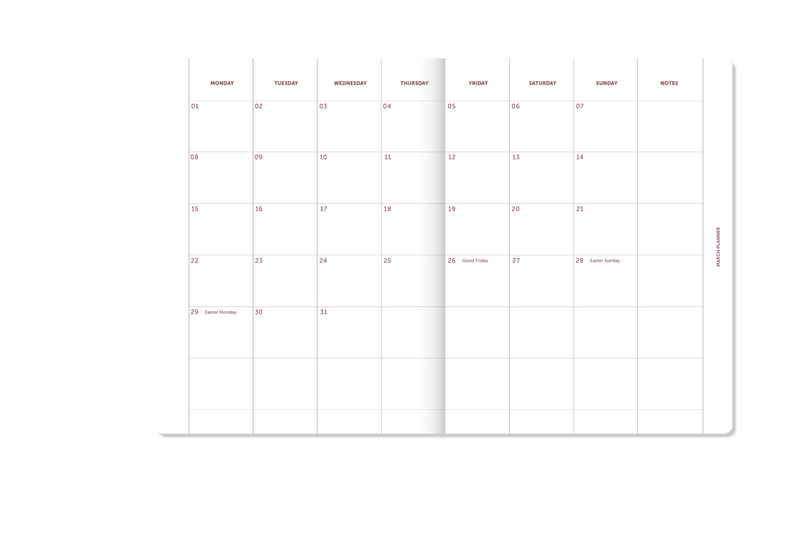 Pink Linen 2027 A-Planner