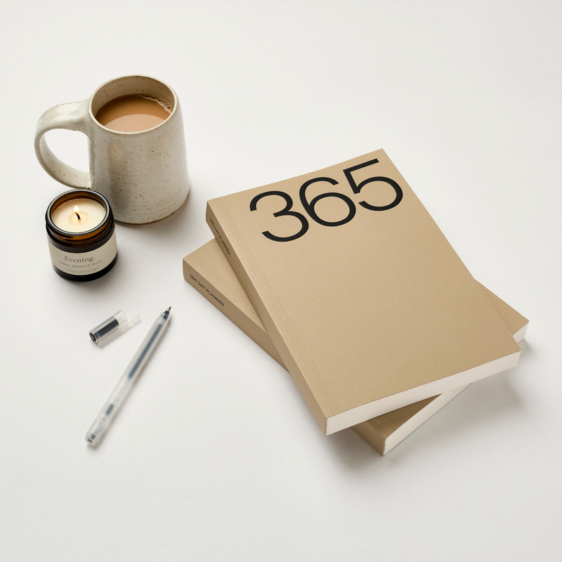 Brown A5 Lay Flat 365 Undated Planner