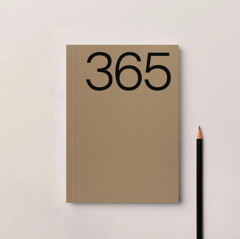 Brown A5 Lay Flat 365 Undated Planner