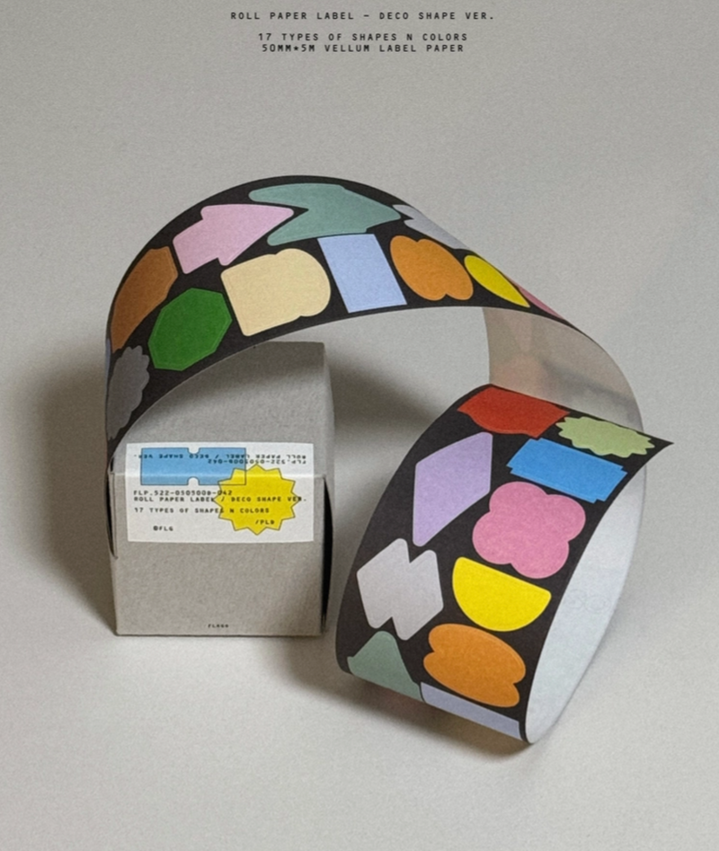 Roll Paper Label - Deco Shape