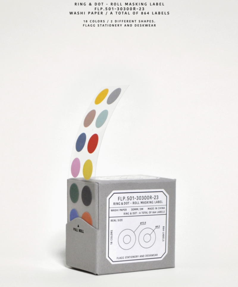 Roll Masking Label - Ring & Dot