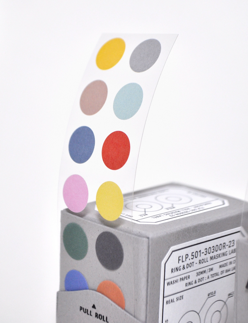 Roll Masking Label - Ring & Dot