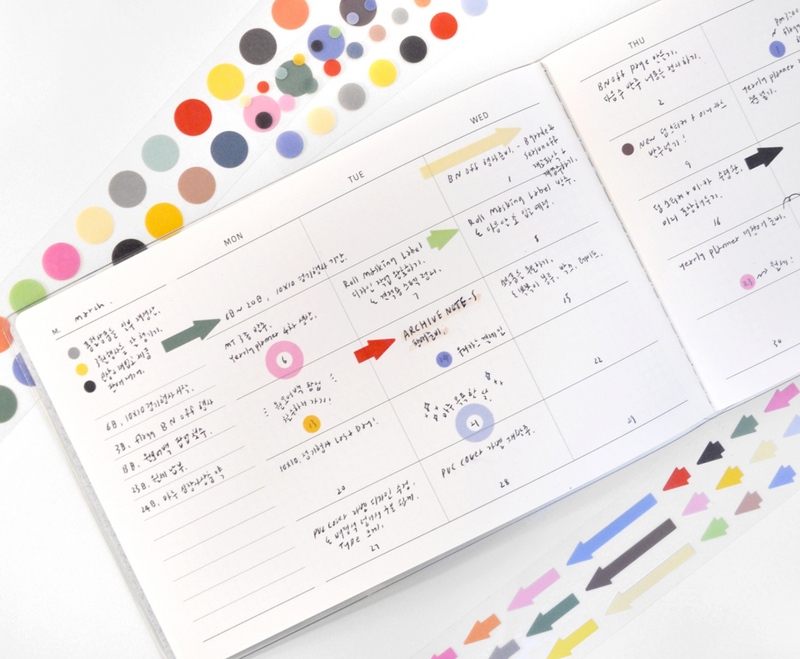 Roll Masking Label - Ring & Dot