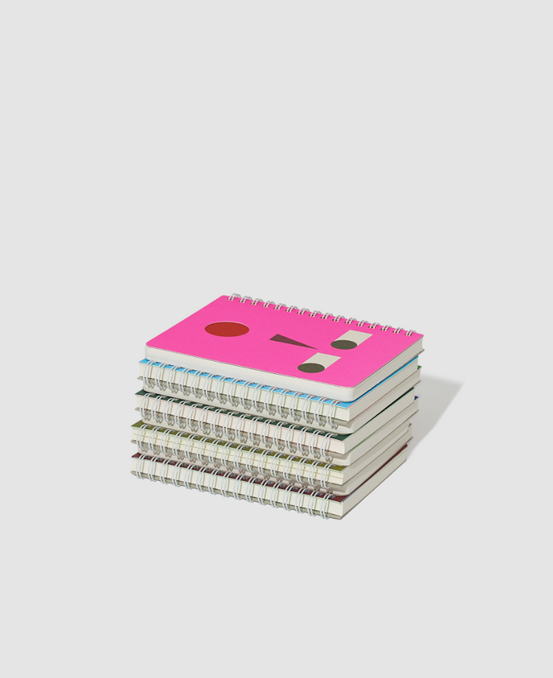 Graphic Face Ring Notebook - Oops