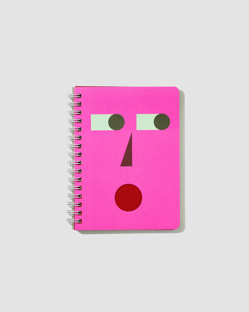 Graphic Face Ring Notebook - Oops