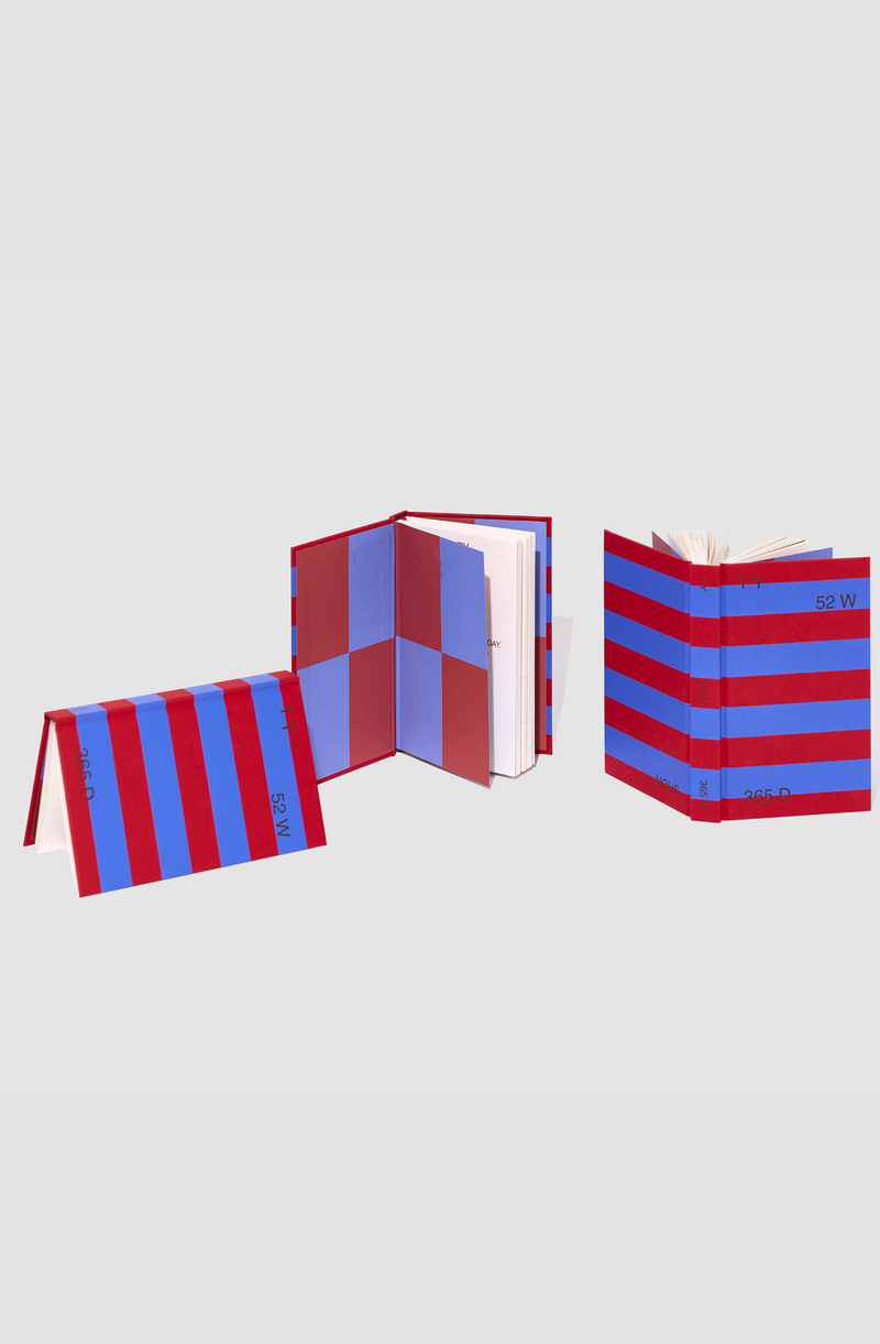 Striped Undated Diary