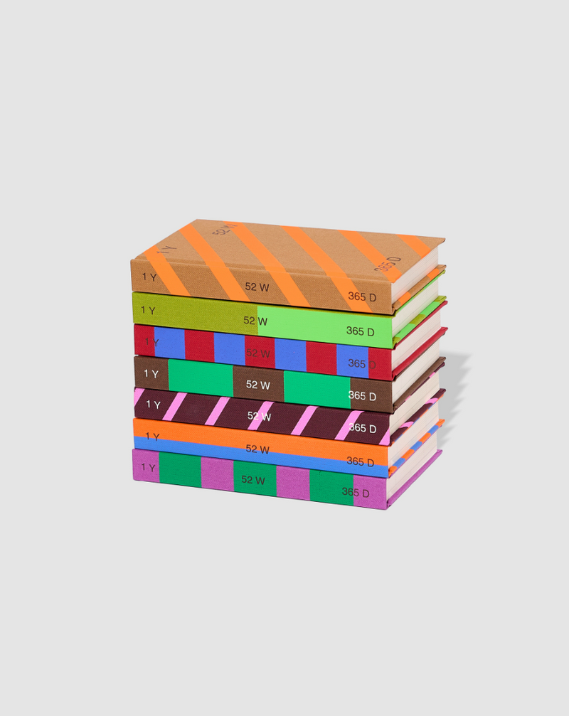Striped Undated Diary