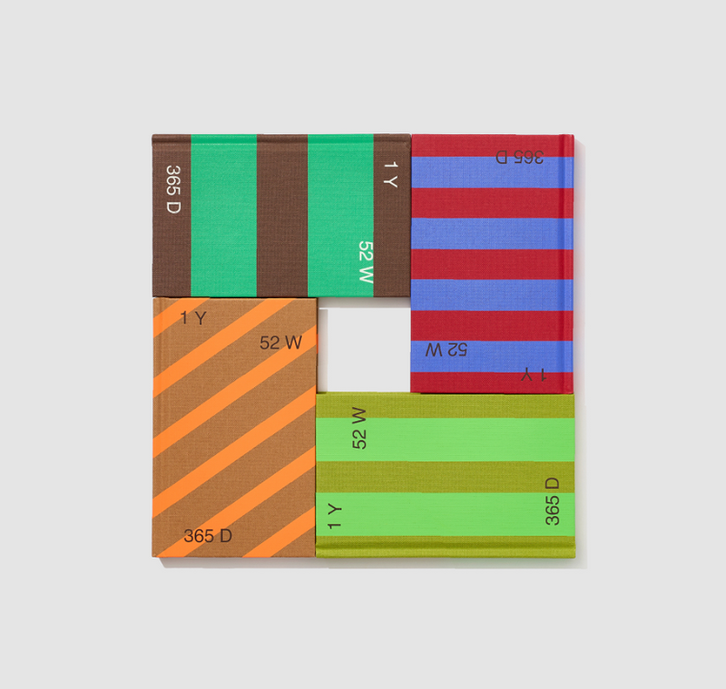 Striped Undated Diary