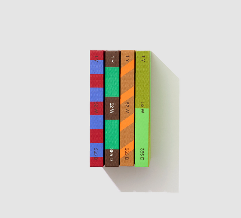 Striped Undated Diary