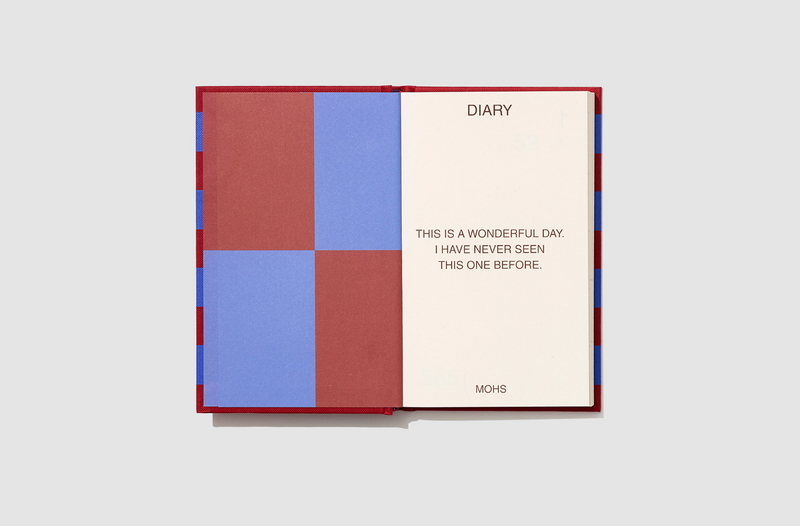 Striped Undated Diary