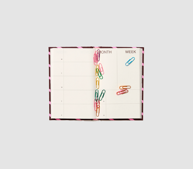 Striped Undated Diary