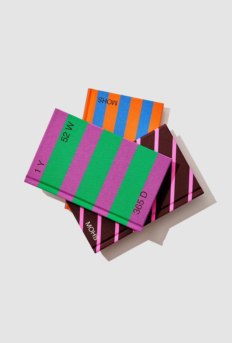 Striped Undated Diary