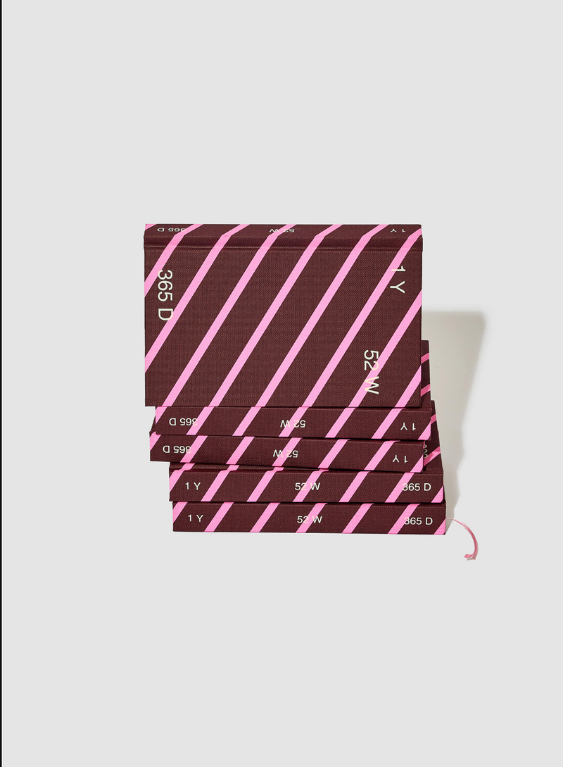 Striped Undated Diary