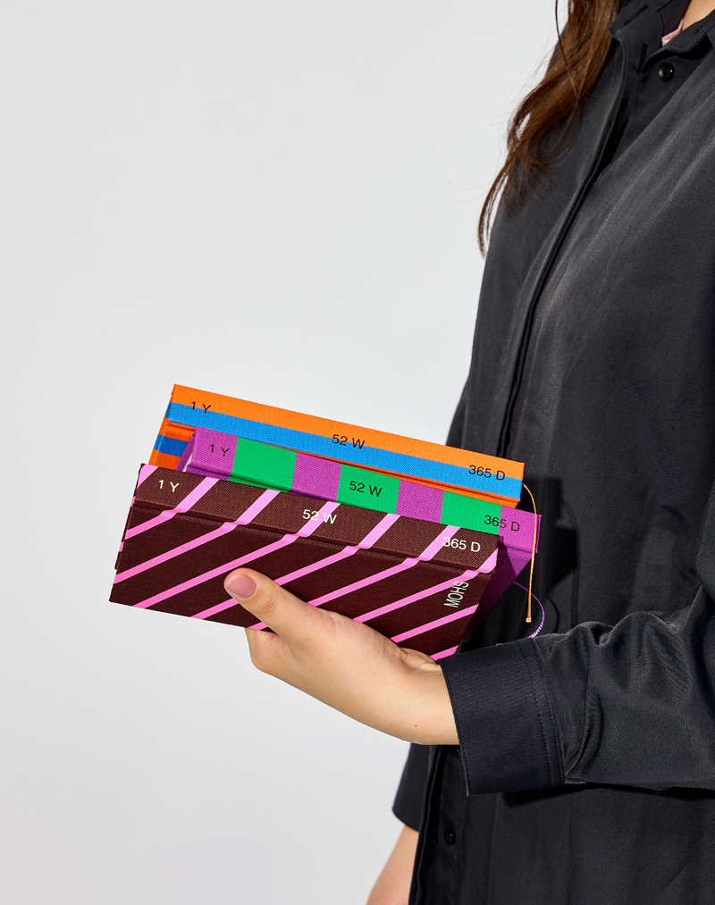 Striped Undated Diary