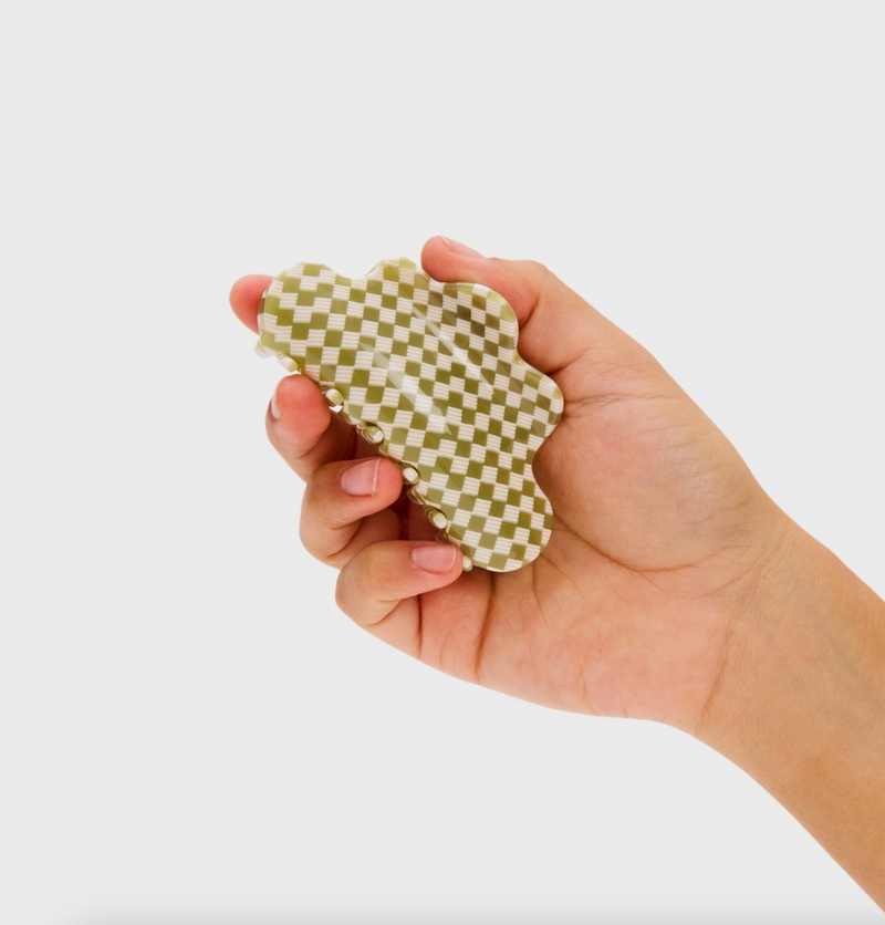 Baby Nimbus Claw in Olive Check