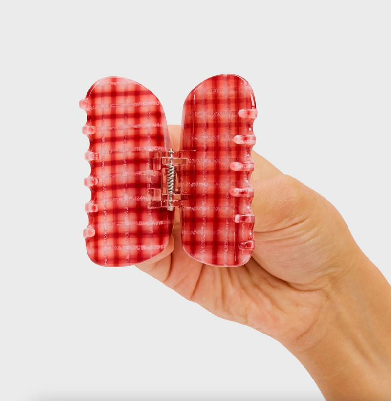 Juno Claw in Red Plaid