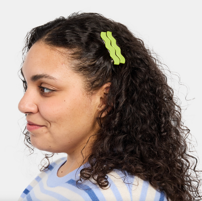 Allie Clips in Lime