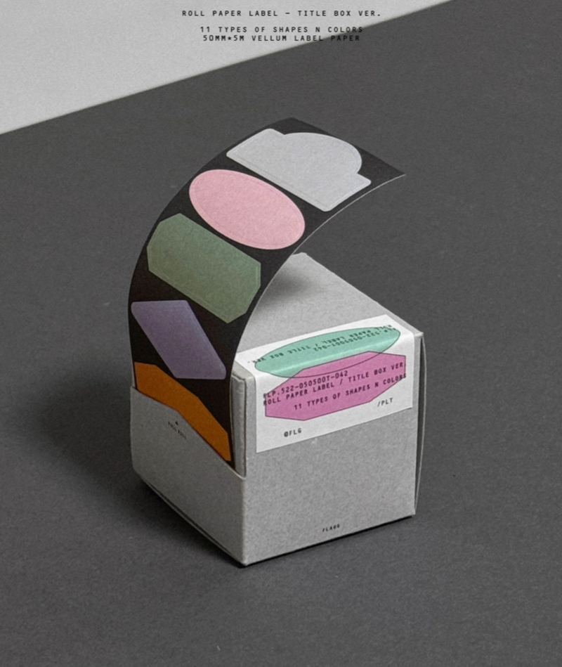 Roll Paper Label - Title Box