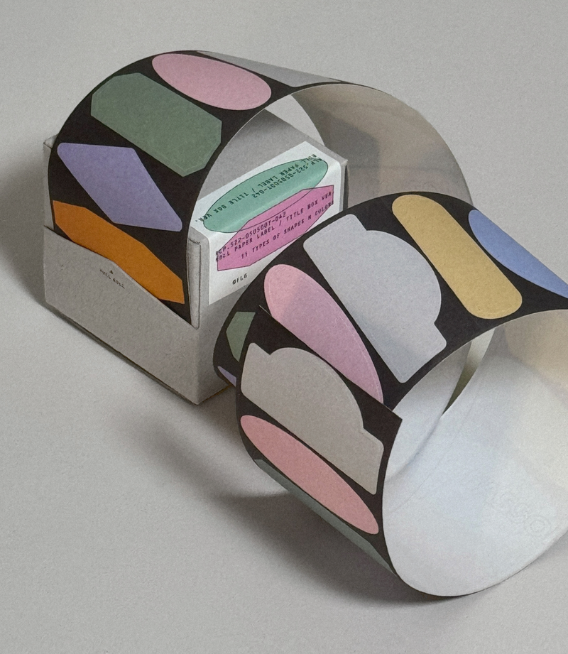 Roll Paper Label - Title Box