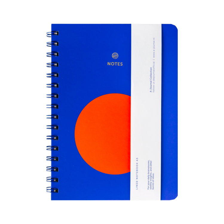 Colour Block Spiral Lined Notebook