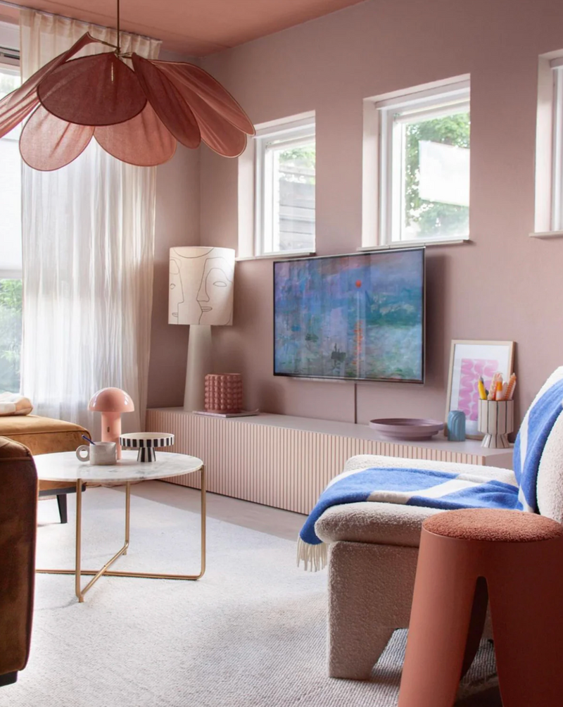 Swirl Plaid Blanket in Cobalt Blue