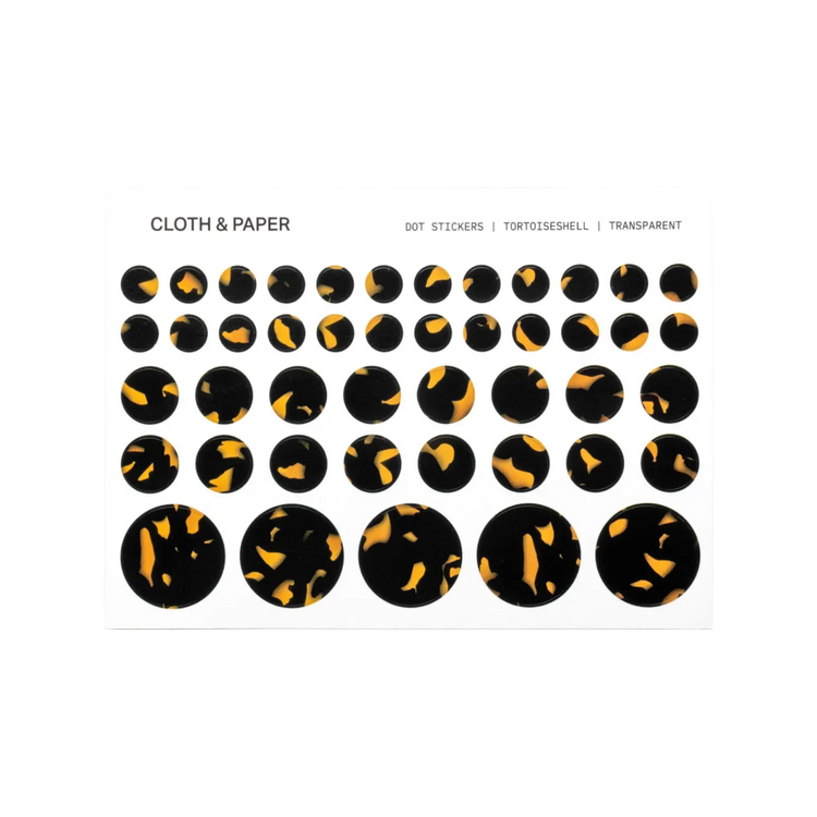 Dot Stickers in Tortoiseshell