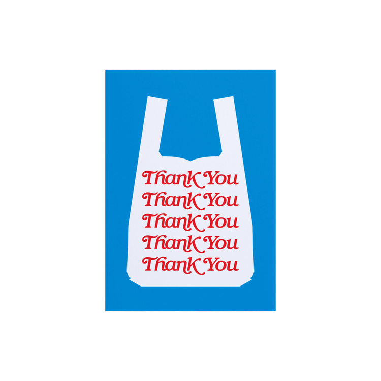 Thank You Shopping Bag Greeting Card