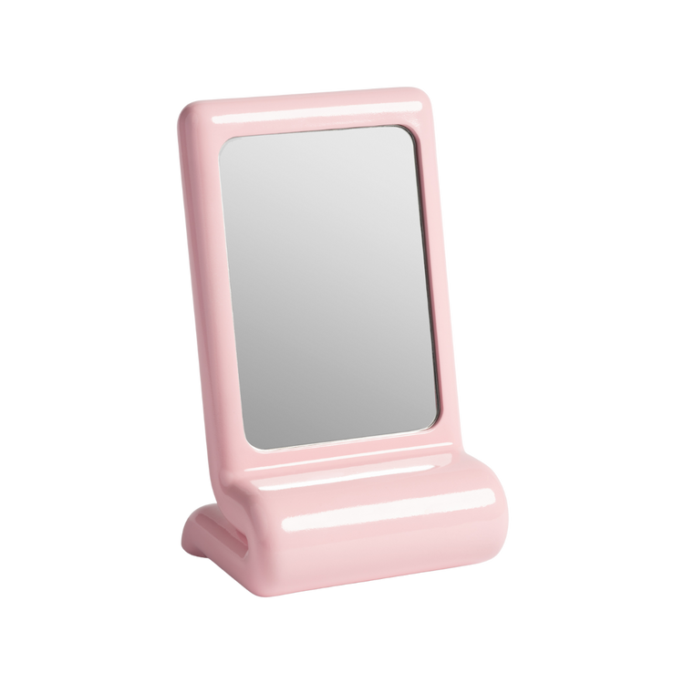 Whip Vanity Mirror in Pink