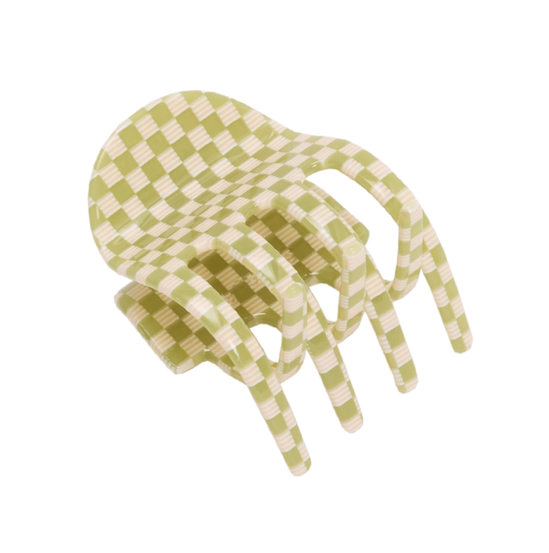 Ursa Claw in Olive Check