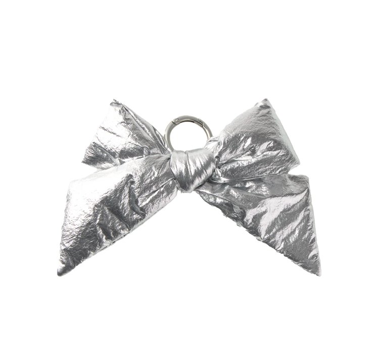 Silver Bow Charm