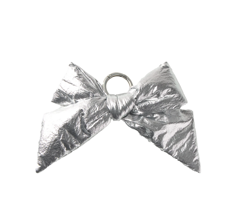 Silver Bow Charm