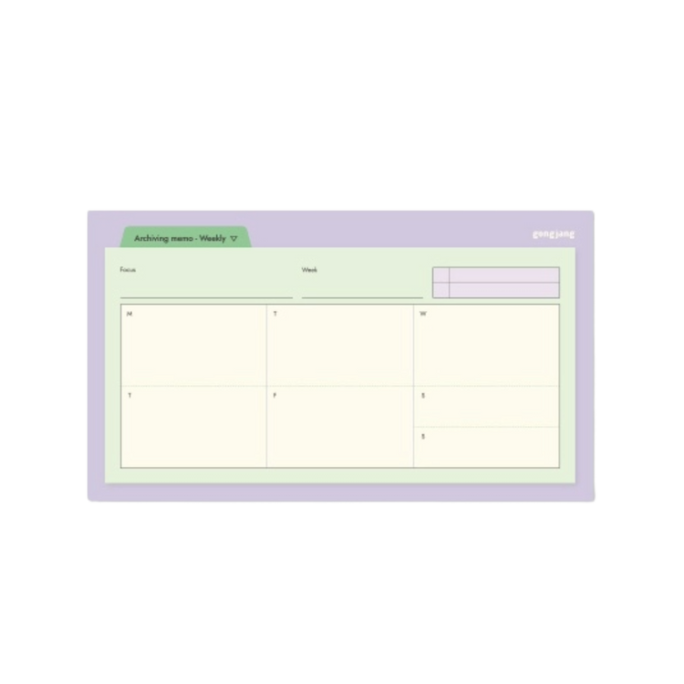 Archiving Sticky Memo - Weekly