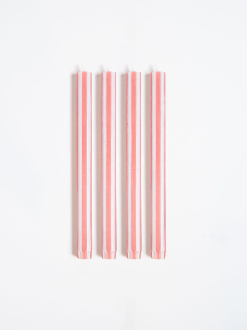 Stripe Dinner Candle