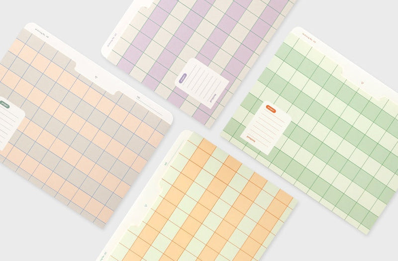 A5 Archiving Grid File - Apple Green