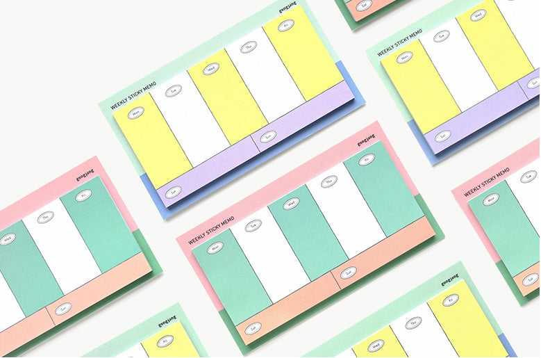 Weekly Sticky Memo - Mint