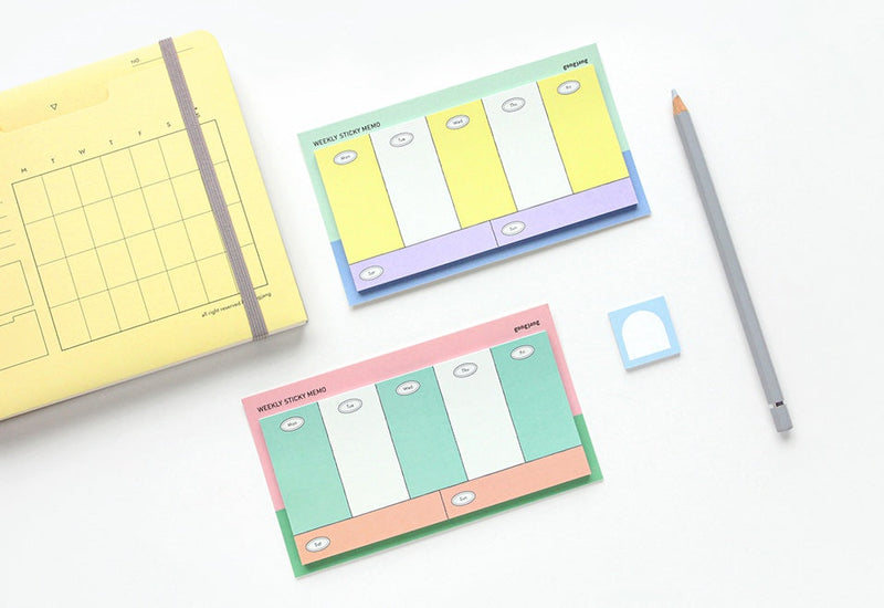 Weekly Sticky Memo - Mint