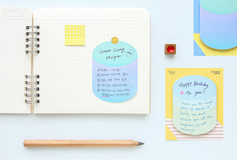 Cylinder Sticky Memo