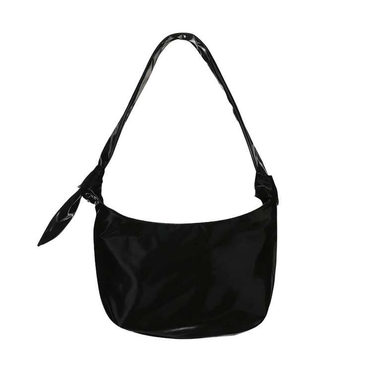 Glossy Halfmoon Cross Bag