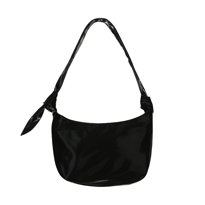 Glossy Halfmoon Cross Bag