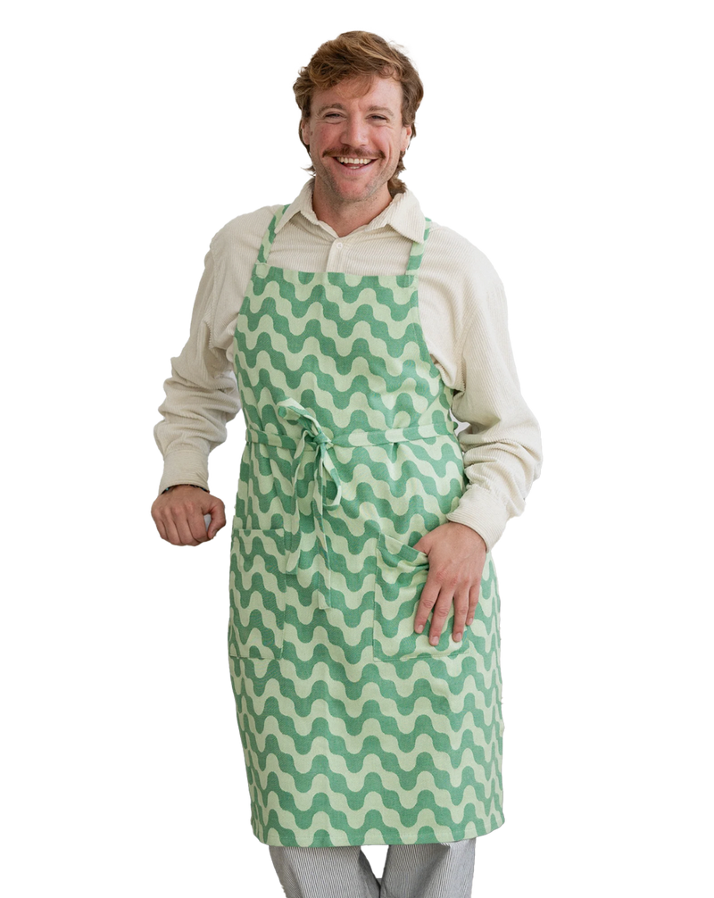 Kale Crush Cross-Back Apron